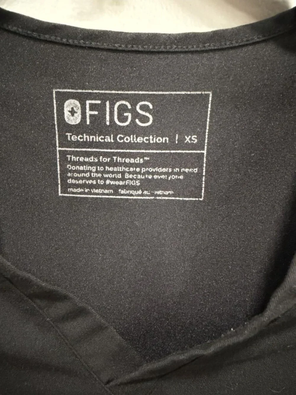 FIGS Women's XS Scrub Top Medical Uniform Hospital Nurse PO#2453